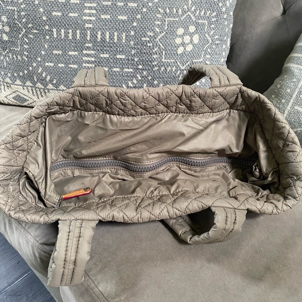 MZ Wallace Quilted Tan Tote - Picture 7 of 12